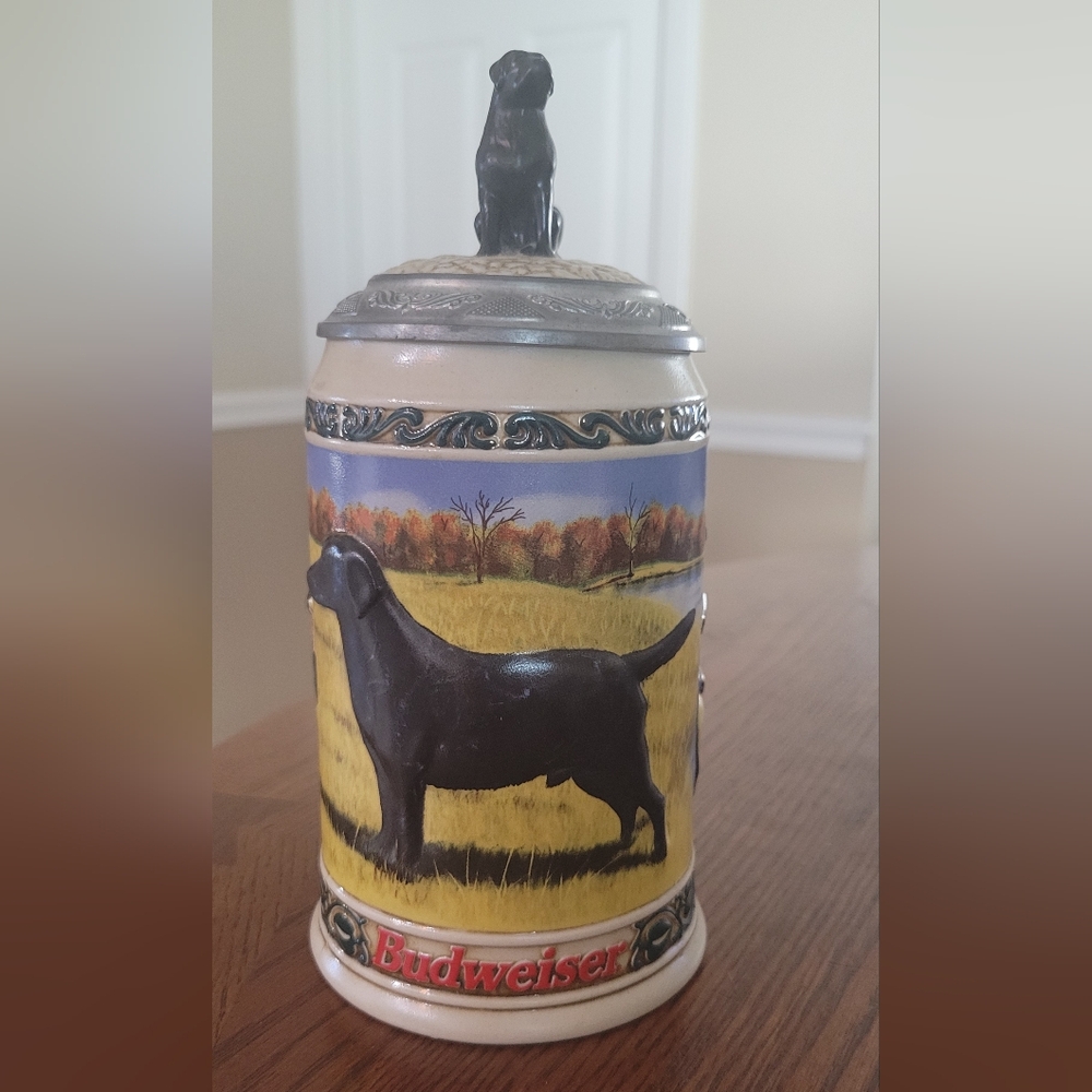 Budweiser stein, Hunter's Companion Series, Black Labrador
